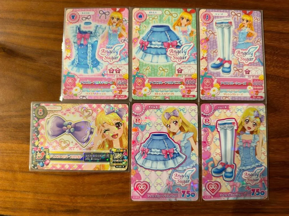 アイカツ アイカツアンコール アイスブルーフリルコーデ 星宮いちご 6枚セット