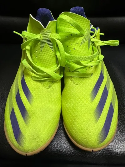 adidas X フットサルシューズ イエロー パープル