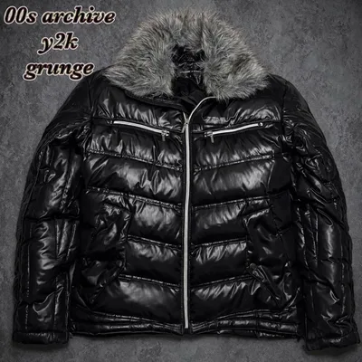 00s archive down jacket y2k 短丈 ファー お兄系