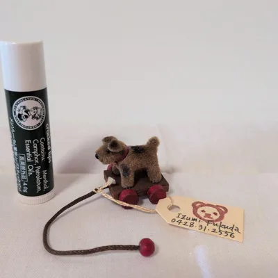 最終値下!ミニチュア ぬいぐるみ テリア 犬 車輪付き ハンドメイド