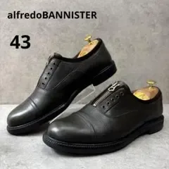 極美品!アルフレッドバニスター センタージップ オリーブ レザードレスシューズ