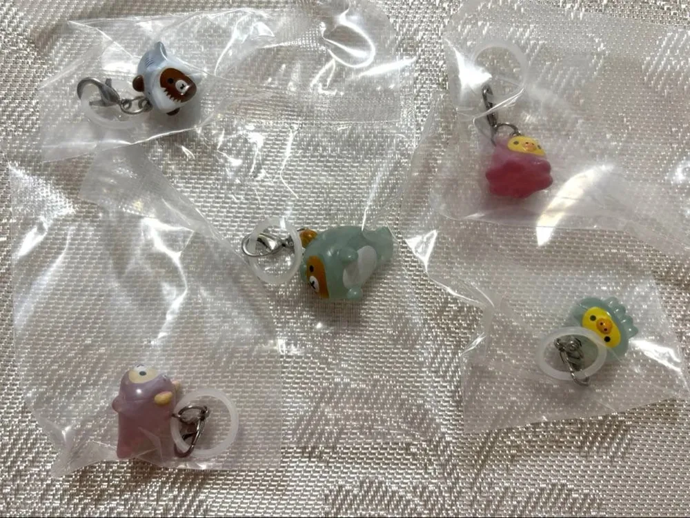 ガチャ リラックマ うみリラきぶん マーカーアクセサリー 全5種 フルコンプ