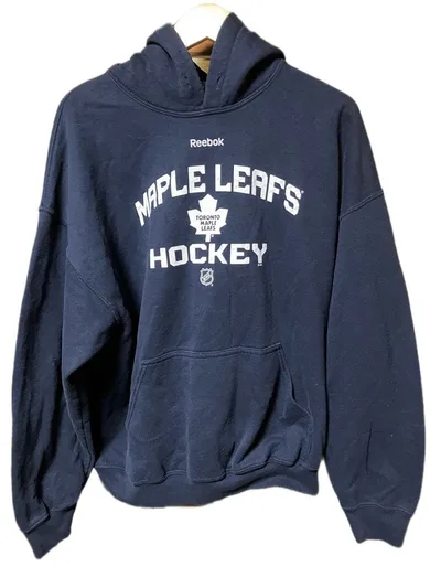 Reebok NHL Maple Leafs パーカー ネイビー XL