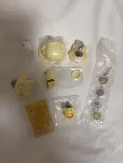 ポムポムプリン ガチャガチャ カラビナ タイルシール まとめ売り8点セット