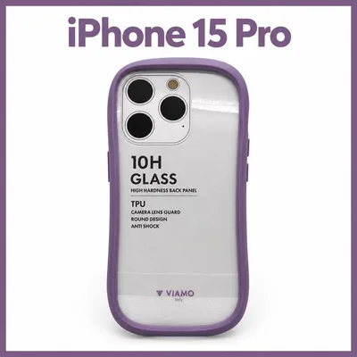 新品 iPhone15Pro 耐衝撃 ハイブリッドケース ラベンダー R011