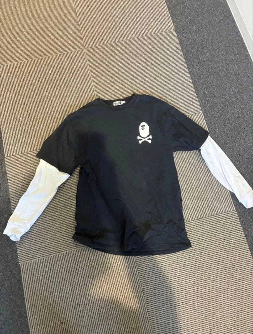 A BATHING APE レイヤード長袖カットソー
