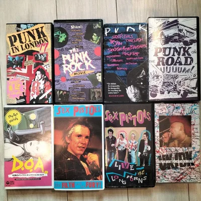 PUNK เทป VHS ชุด 8 เฮ้ย! ฮาร์ดคอร์ 70s 80s