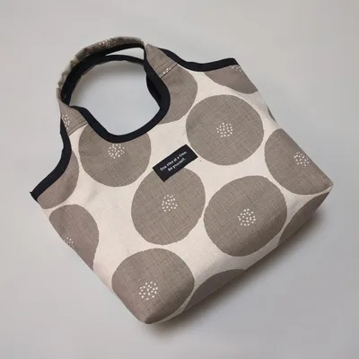 ハンドメイド ミニバッグ トートバッグ あんぱん柄のバッグ