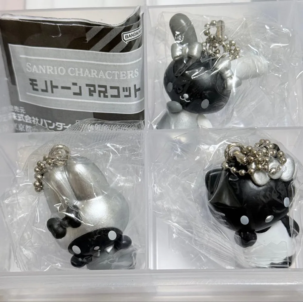 サンリオキャラクターズ モノトーンマスコット ガチャ 3点セット