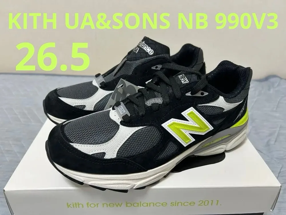 即日発送可 26.5 KITH New balance UA&SONS990V3