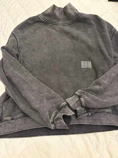 Alexander Wang ハイネック スウェット トレーナー(グレー)