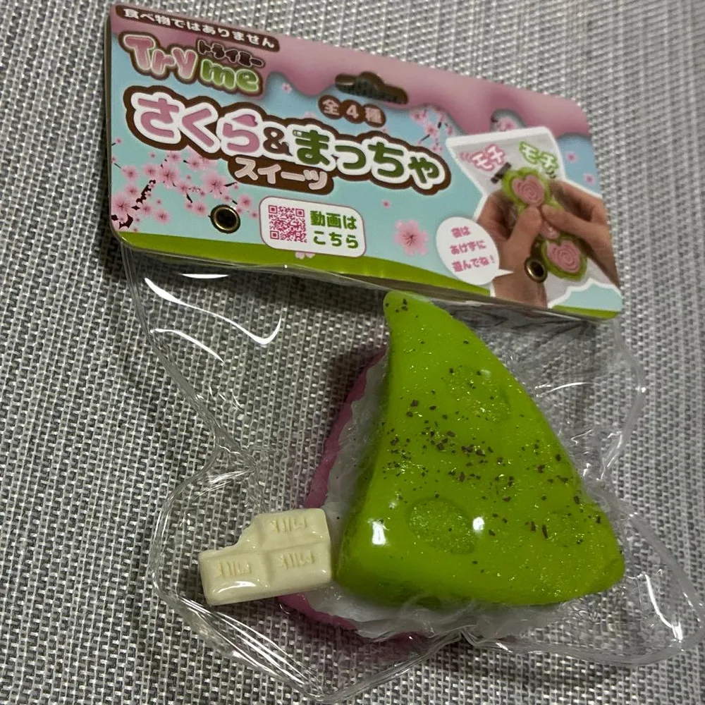 Trymeトライミー さくら&まっちゃスイーツ スクイーズ ショートケーキ 新品