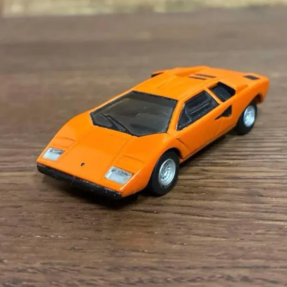 京商1/64ミニカー ランボルギーニ カウンタック LP400 オレンジ