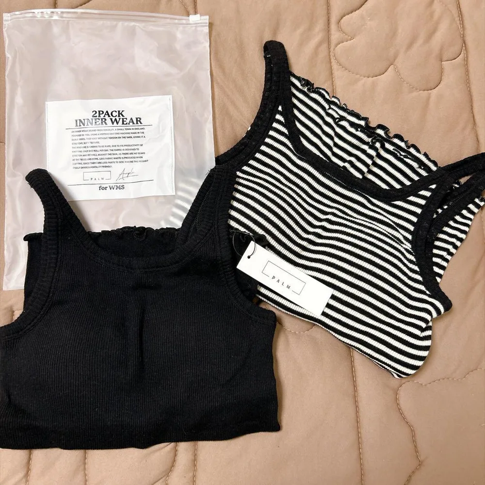 PALM★パット付きタンクトップ 2枚セット 新品★ヤマダヤストア