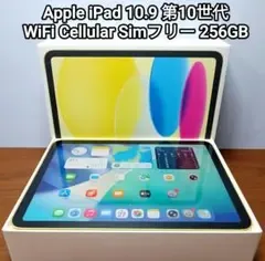 美品 iPad 第10世代 WiFi Cellular Simフリー 256GB