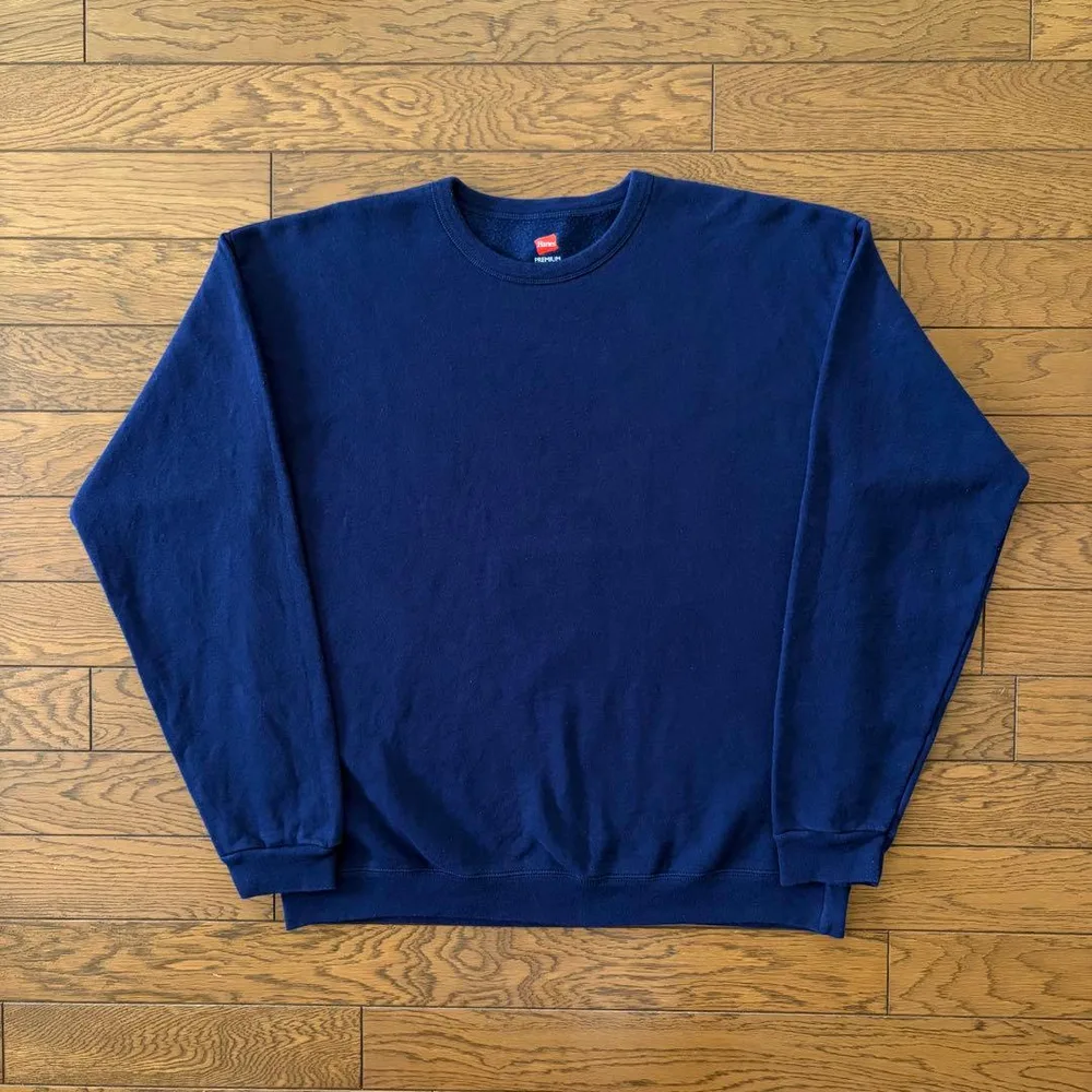 Hanes スウェット ネイビー 無地 M