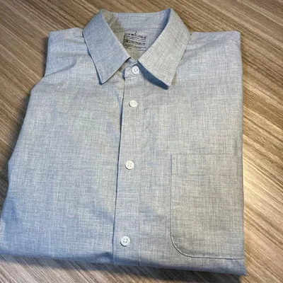 〔新品〕無印良品 紳士 洗いざらしブロード長袖シャツ グレー Lサイズ