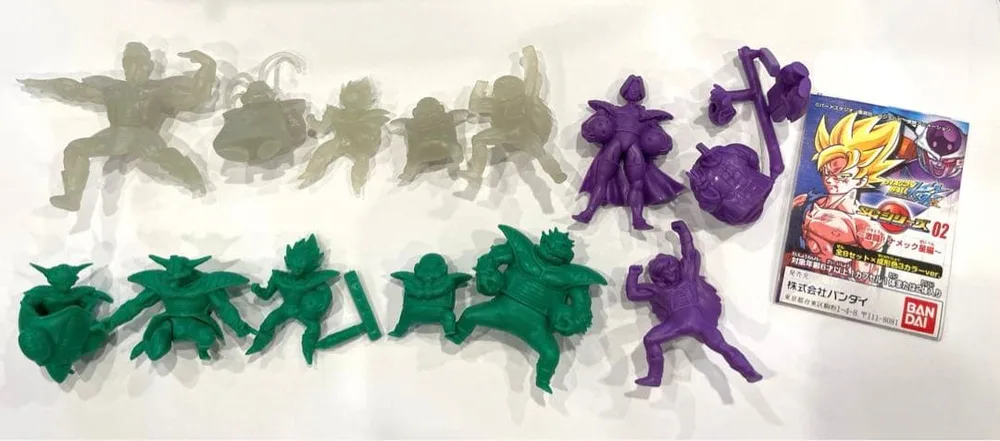 ドラ消し蓄光ver フリーザ軍 亀仙人など 消しゴム ドラゴンボール改 フィギュ