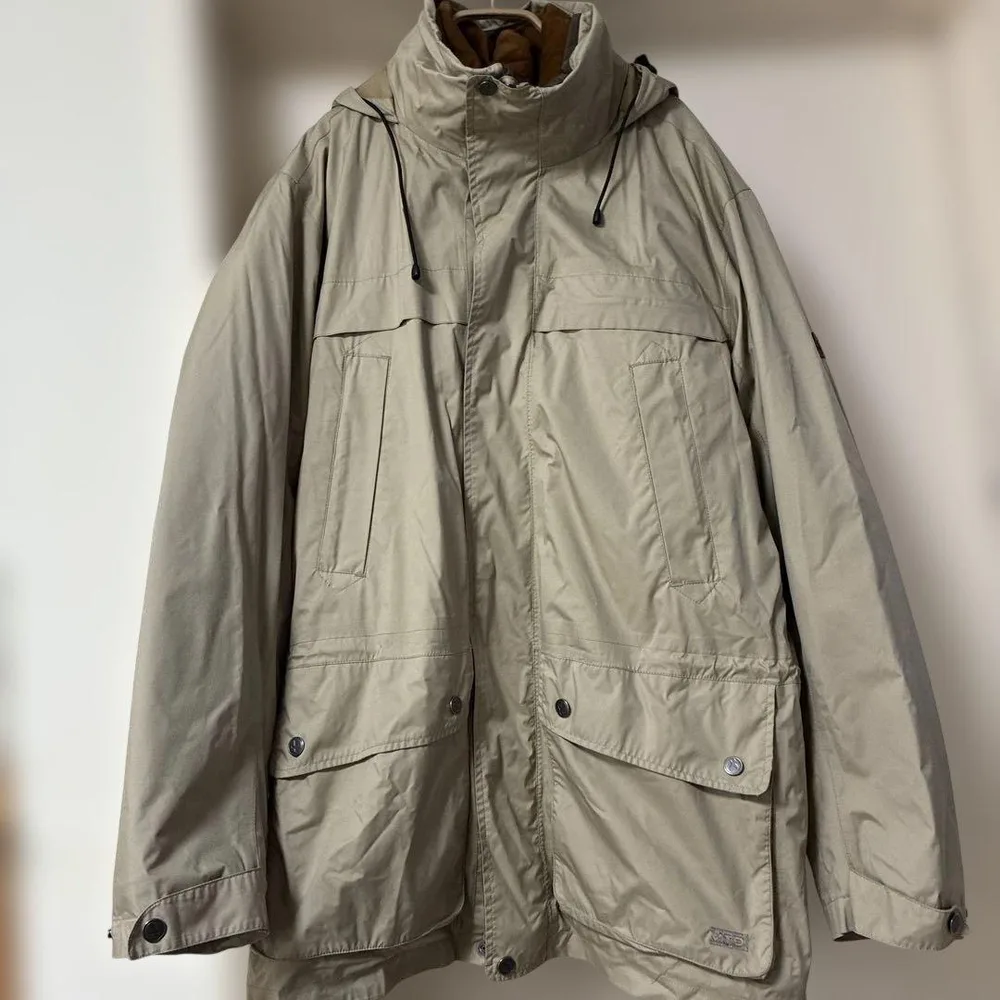 AIGLE ダウンジャケット ベージュ Lサイズ クリーニング済