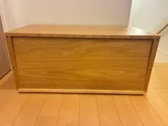 無印良品ステンレスユニットシェルフフラップ扉オーク材
