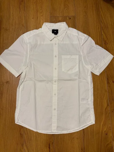 H&M 半袖シャツ ホワイト S