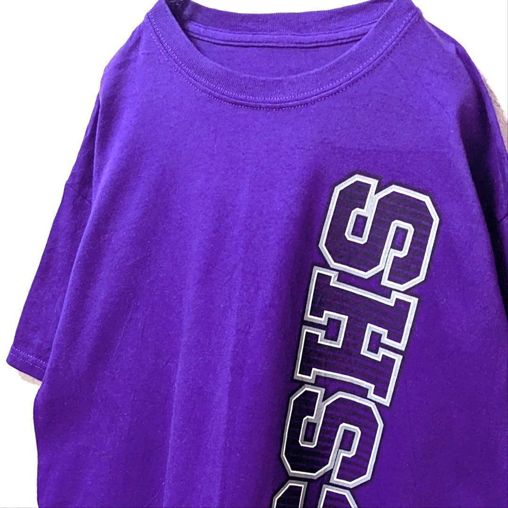 CSHS クーガーズ ロゴ Tシャツ パープル 紫 古着