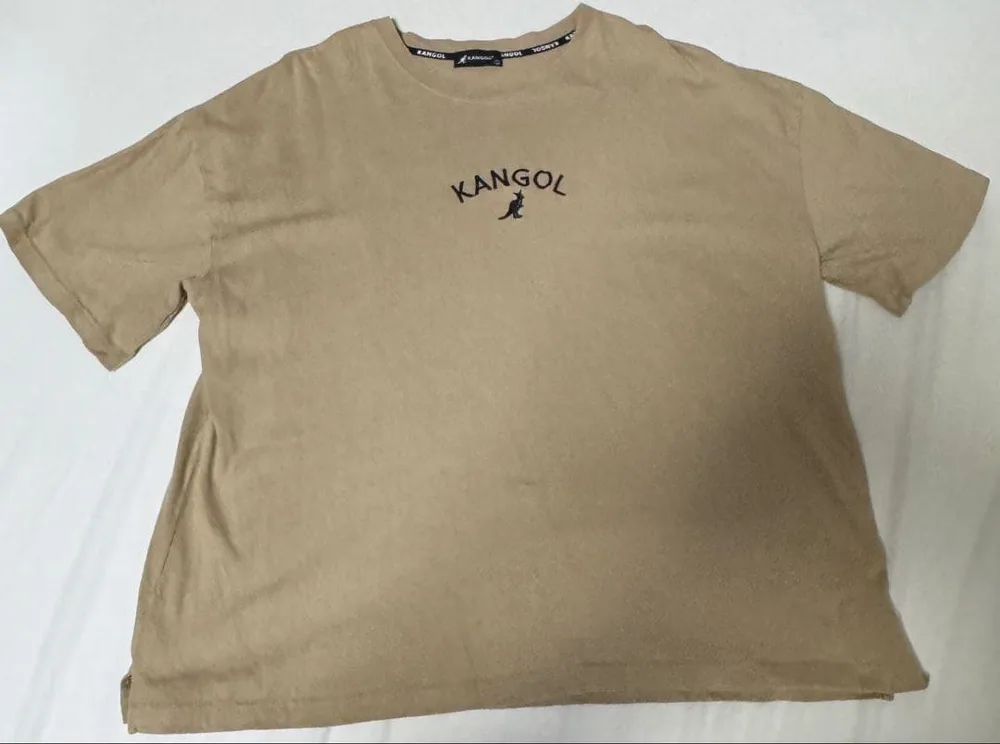 KANGOL ベージュ Tシャツ Lサイズ