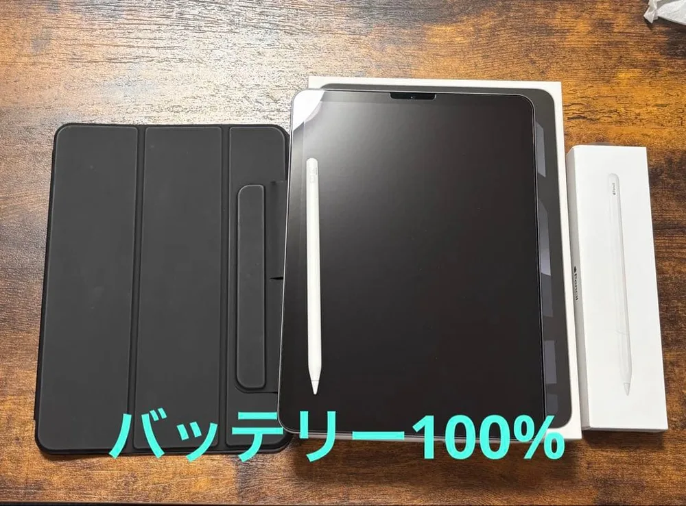 iPadAir5 64GB バッテリー100% Appleペンシル ケース