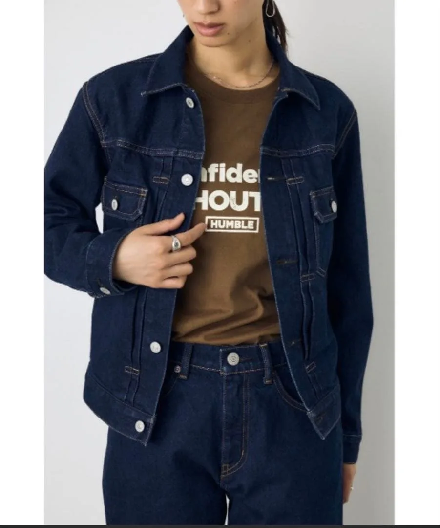 AZUL BY MOUSSY タイトフィットデニムジャケット S