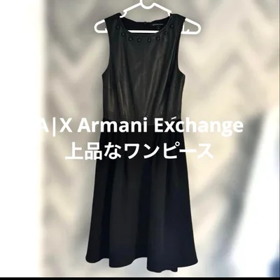 A|X Armani Exchange ノースリーブワンピース 黒