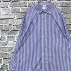 Brooks Brothers long sleeve shirt! Striped blue XL 1006