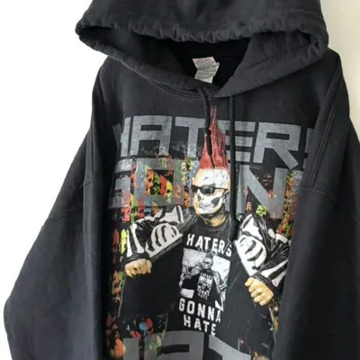 ギルダン HATERS GONNA HATE パーカー L ブラック 黒 古着