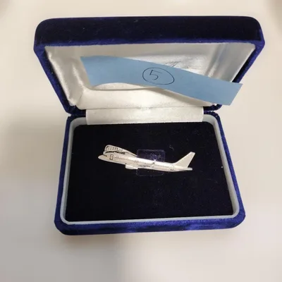 ANA 飛行機 ネクタイピン 専用ケース付き ⑤