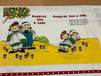 Raggedy Ann & Andy メイキングバッグ生地 バッグ 巾着