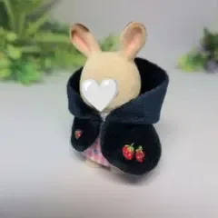 ミニチュアドール服 ハンドメイド☆赤ちゃん フード付きコート