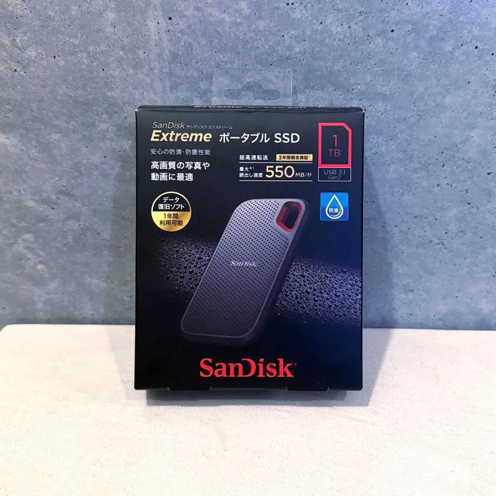 SanDisk Extreme ポータブルSSD 1TB