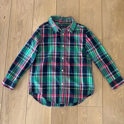 Ralph Lauren チェック柄 長袖シャツ 120