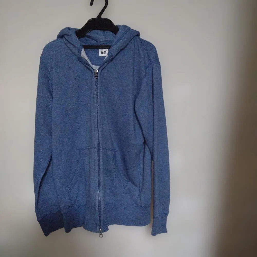 UNIQLO Full Zip Parka Blue L