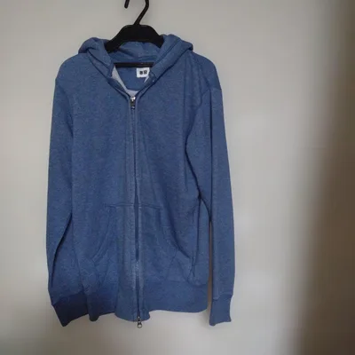 UNIQLO フルジップパーカー ブルー L