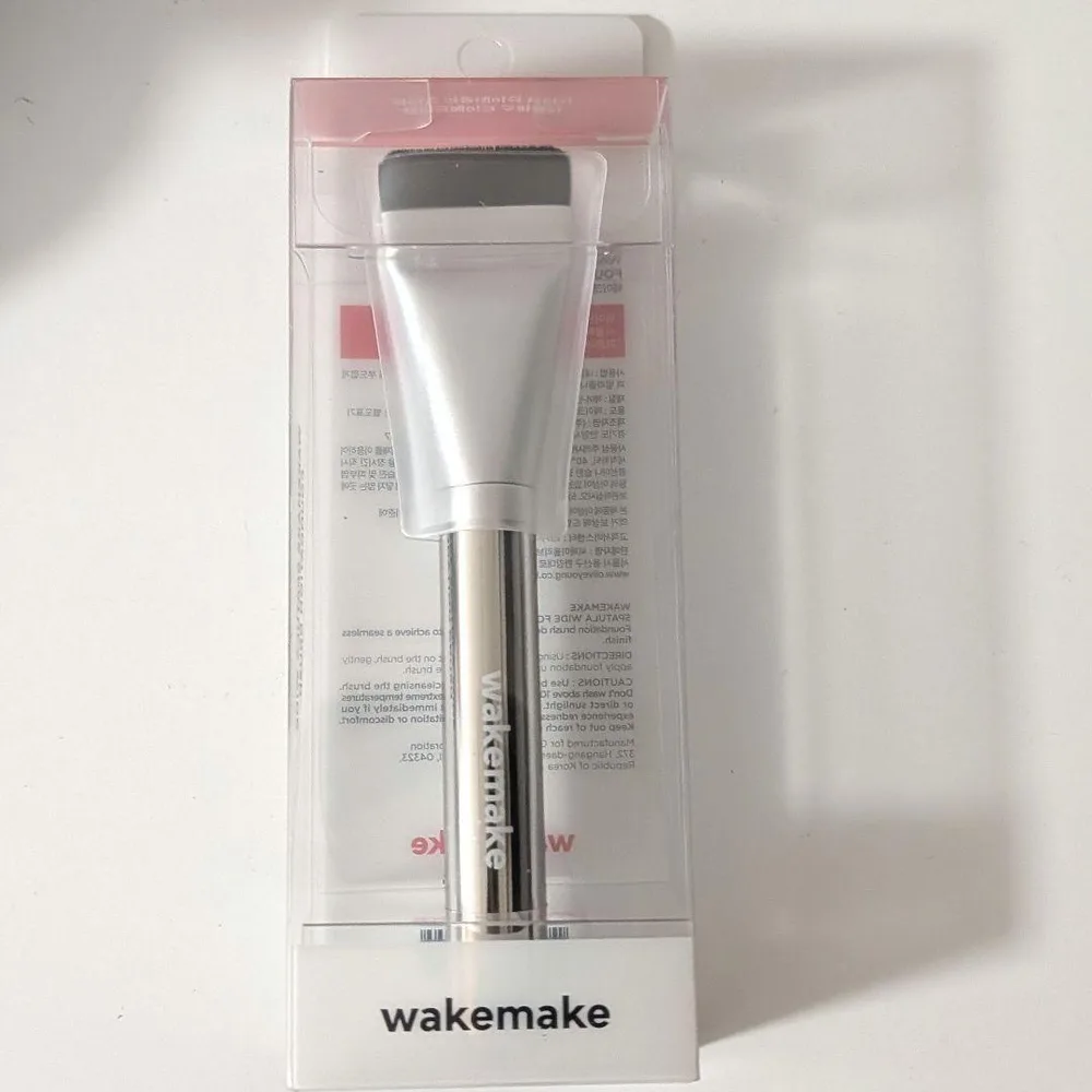 ウェイクメイク wakemake スパチュラワイドファンデーションブラシ
