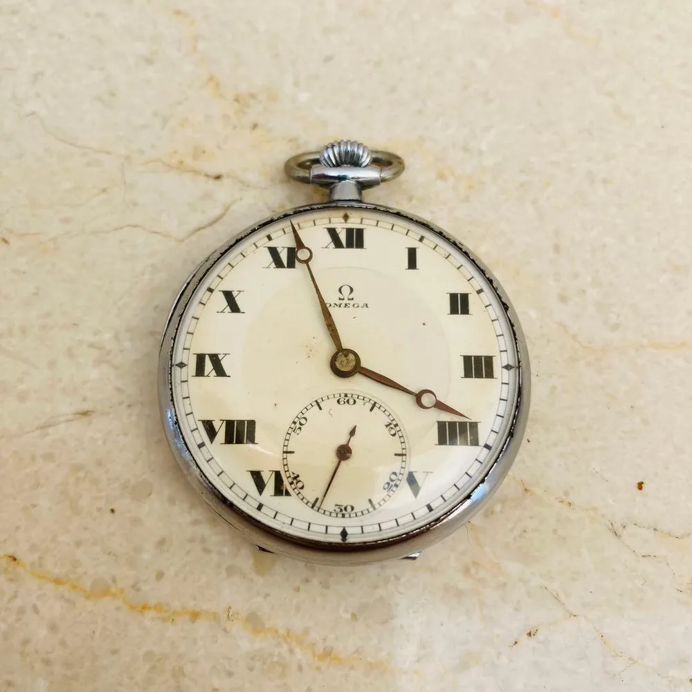 【希少】OMEGA(オメガ) 懐中時計 スモールセコンド ローマン 手巻き動作品
