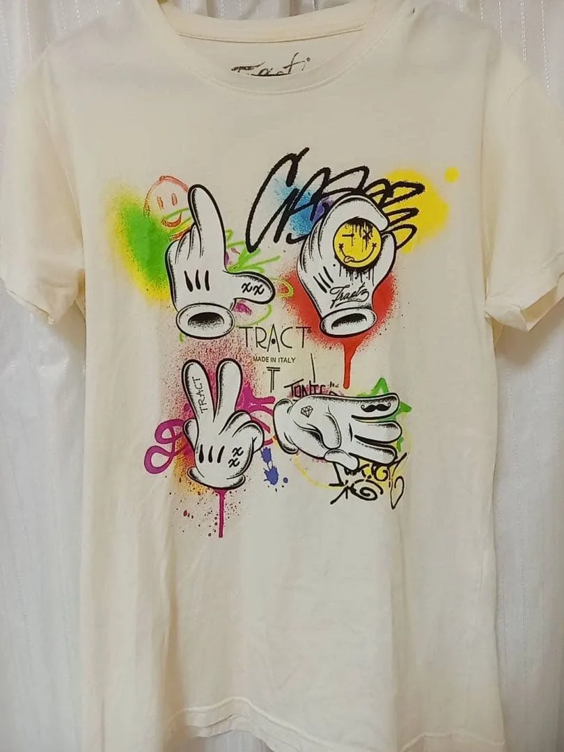♡TRACT 半袖Tシャツ イタリア製 グラフィックプリント
