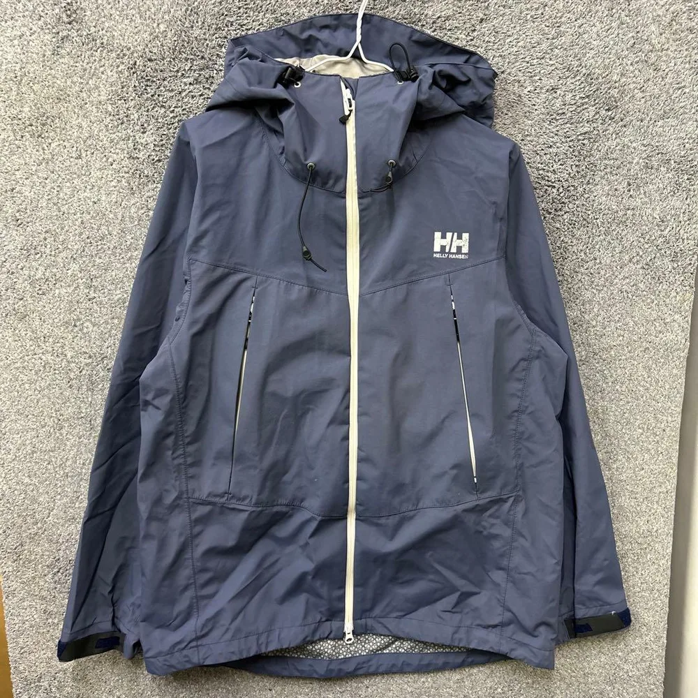 【F113】HELLY HANSEN マウンテンパーカー サイズL ネイビー 紺