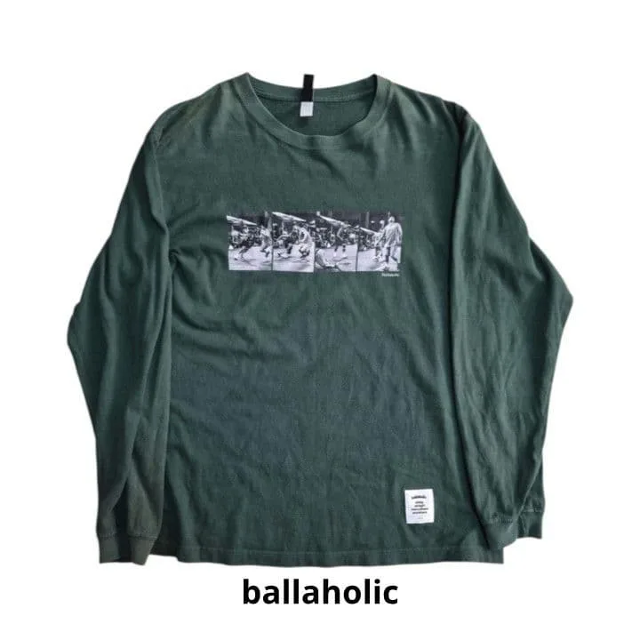 ballaholic フォトプリント ロングスリーブTシャツ L グリーン