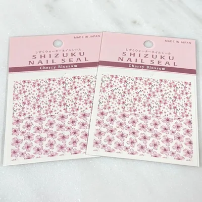 しずくウォーターネイルシール 桜柄