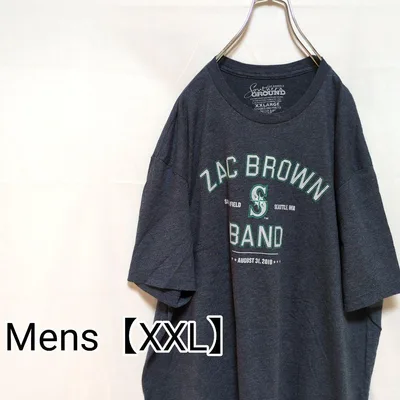 P23【US輸入】Zac Brown Band Tシャツ【メンズXXL】ネイビー