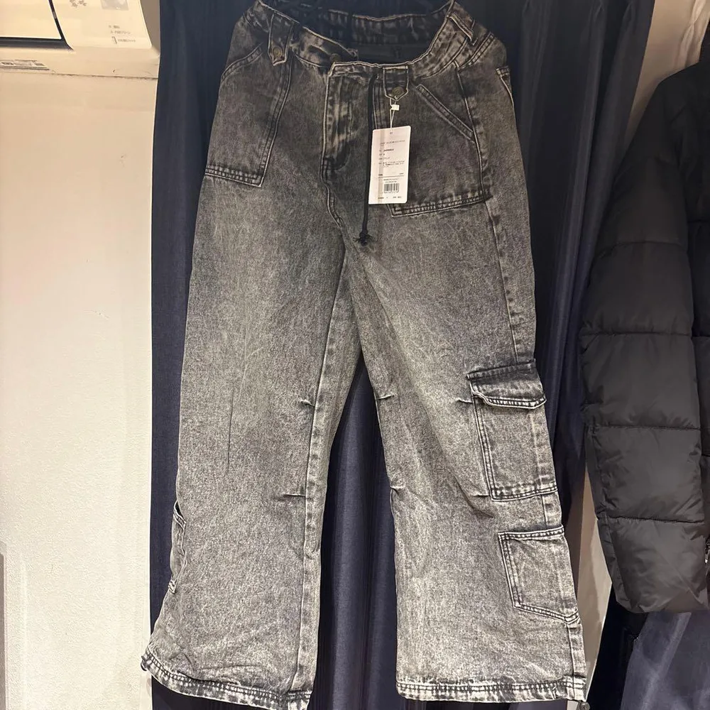 Java カーゴパンツ デニム ケミカルウォッシュ
