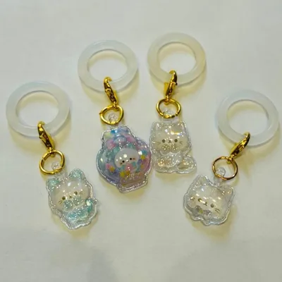 めじるしアクセサリー 4個セット 猫モチーフ