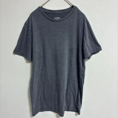 半袖Tシャツ【S 】グレー シンプル 無地 ユニセックス クルーネック 古着