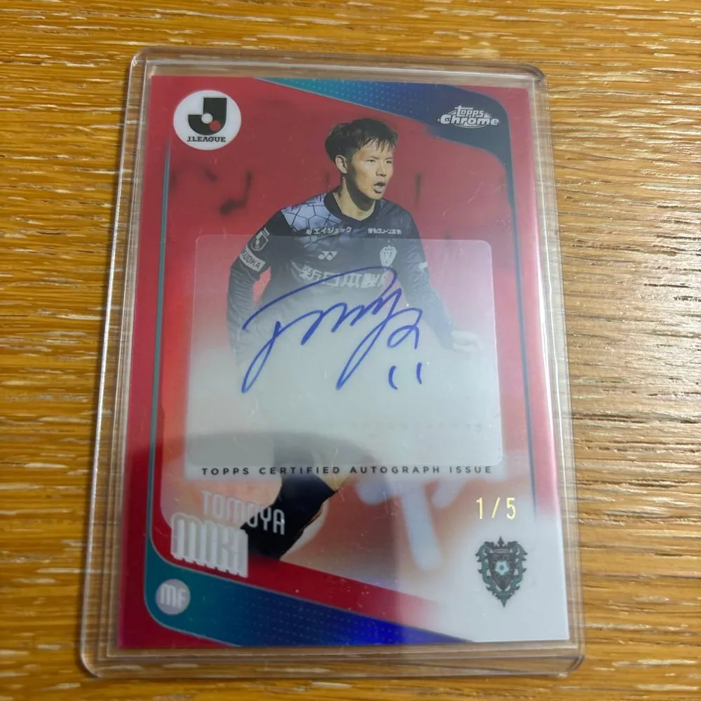 2026 Topps Chrome jリーグ 見木 友哉 直筆サイン 5シリ